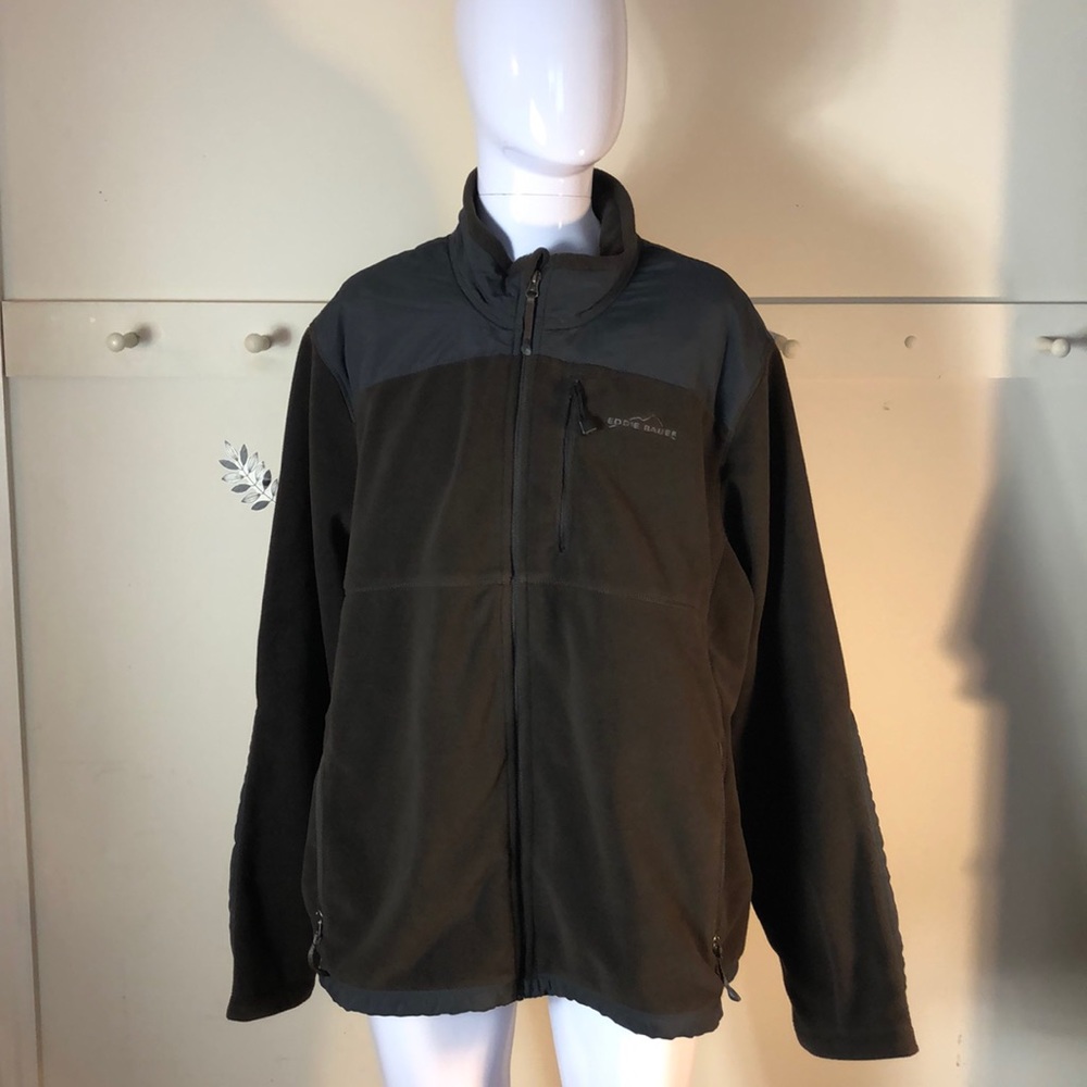 Eddie Bauer Mens Full Front ZIP Fleece Jacket XXL